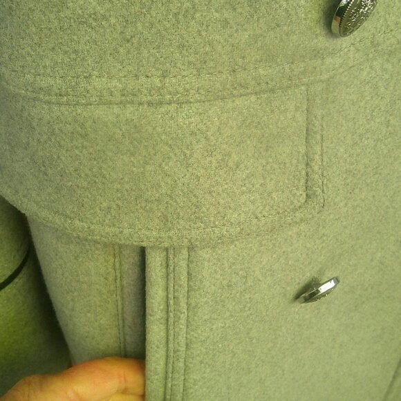 VINCE CAMUTO NWOT Grey Double-Breasted Peacoat XS - Picture 9 of 16
